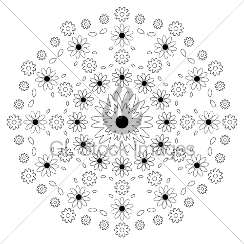 500x500 Vector Adult Coloring Book