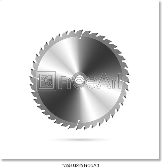 561x581 Free Art Print Of Circular Saw Blade Vector Illustration
