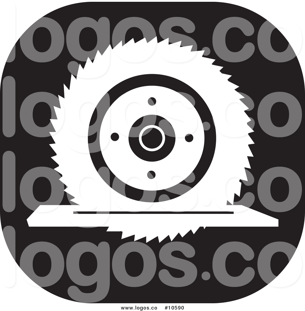 1024x1044 Vector Logo Of A Black And White Circular Saw Icon