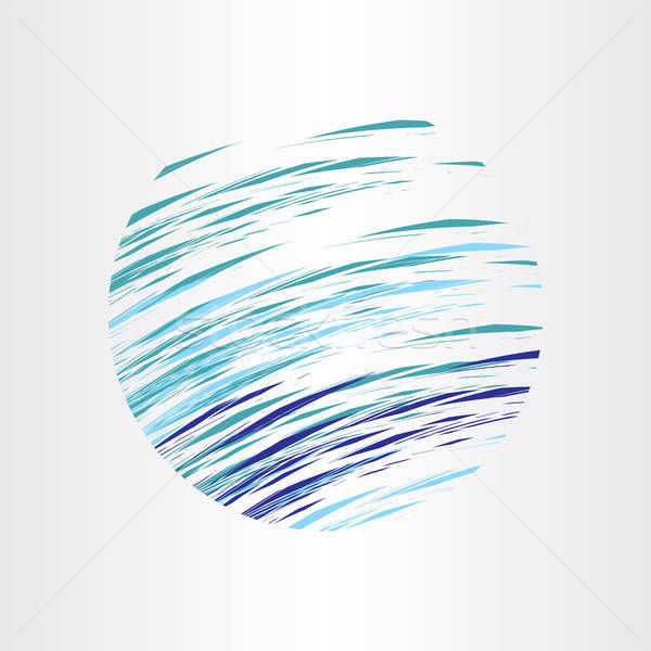 600x600 Resumen Azul Agua Vector