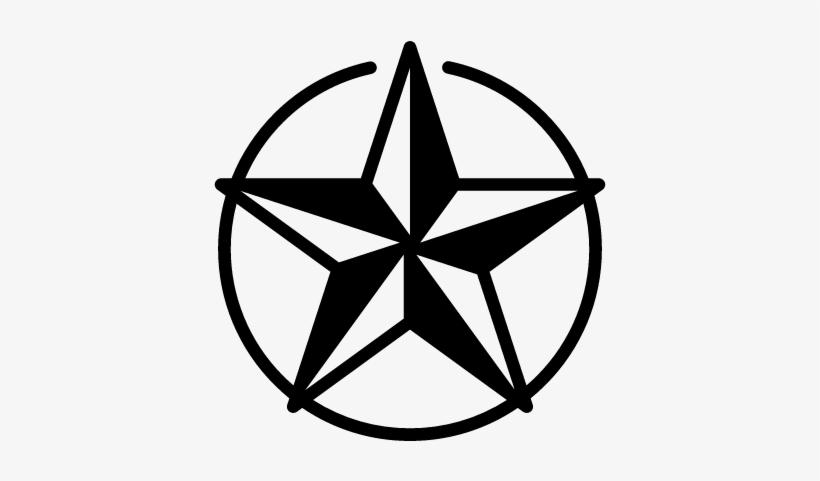 820x481 Star Inside Circle Vector