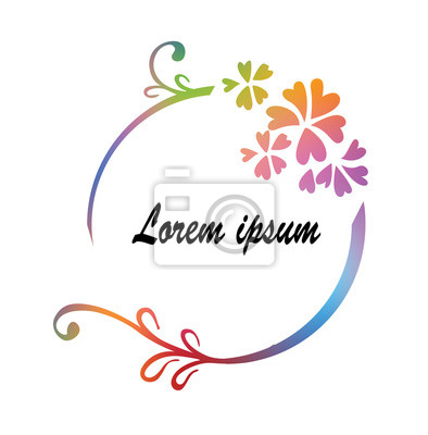 394x400 Vector De Fondo Floral Con El Textframe