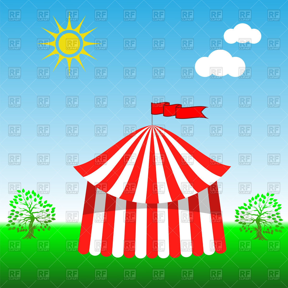 Circus Tent Icon On Blue Sky Background Vector Image Of Signs 1200x1200 Circus Tent Icon On Blue Sky Background Vector Image Of Signs