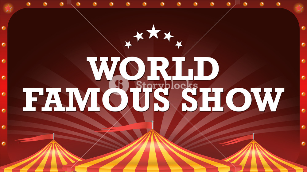 1000x563 Circus Poster Banner Vector Vintage Magic Show Classic Big Top