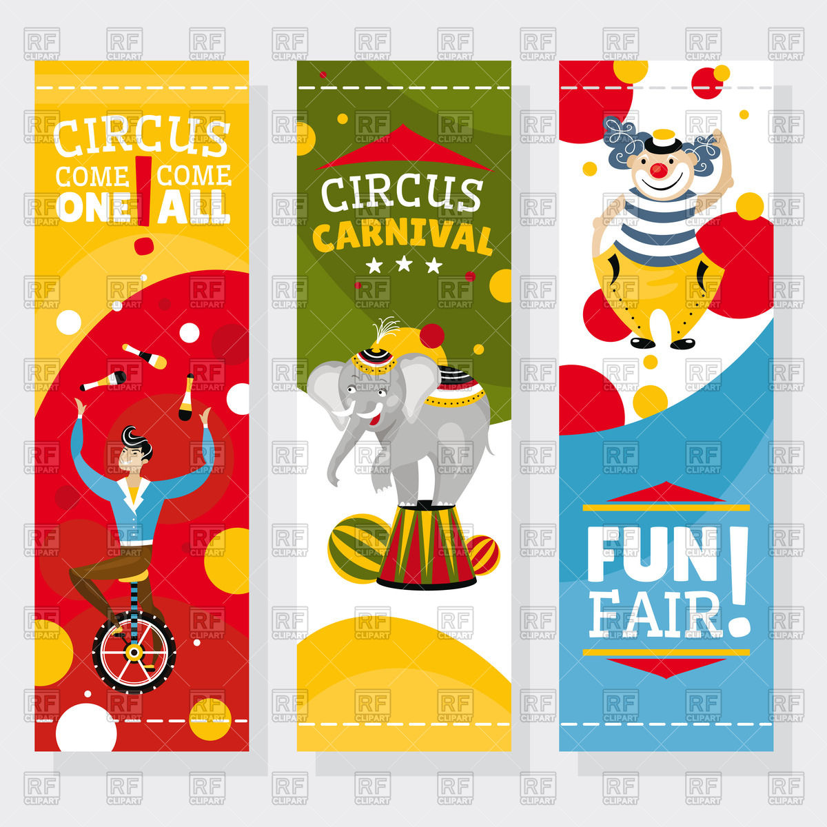 1200x1200 Funfair Or Circus Banners