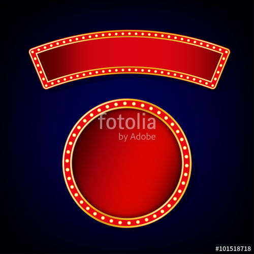 500x500 Vector Circus Banner Stock Image And Royalty Free Vector