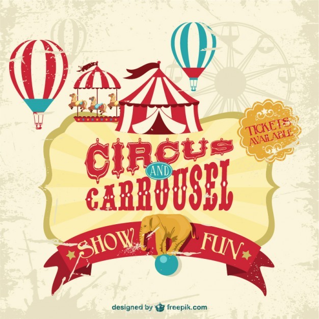 626x626 Circus Show Vector Poster Vector Free Download