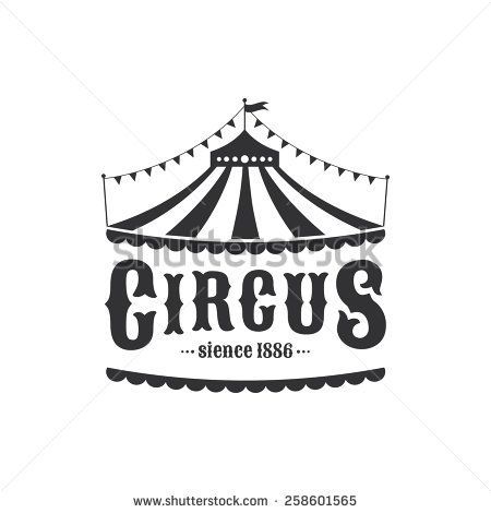 450x470 Circus Tent Logo Template Vector Illustration