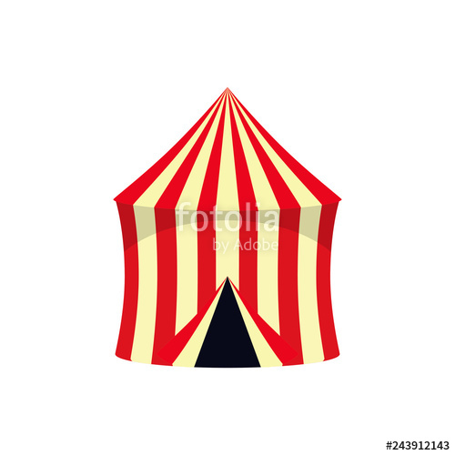 500x500 Circus Tent Circus Logo Vector Illustration Stock