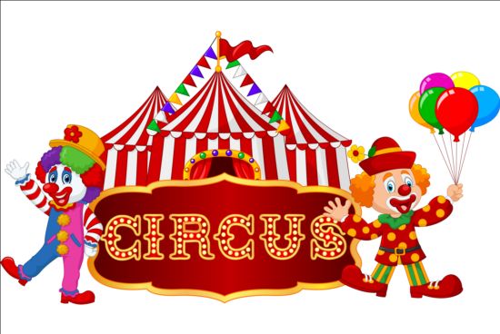 550x368 Clown And Circus Vector Material Free Download