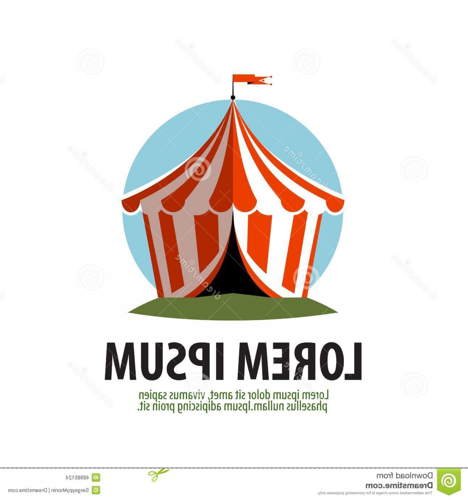 1560x1668 Stock Illustration Circus Vector Logo Design Template Carousel