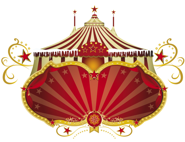 600x461 Christmas Sign Circus Vector Free Download
