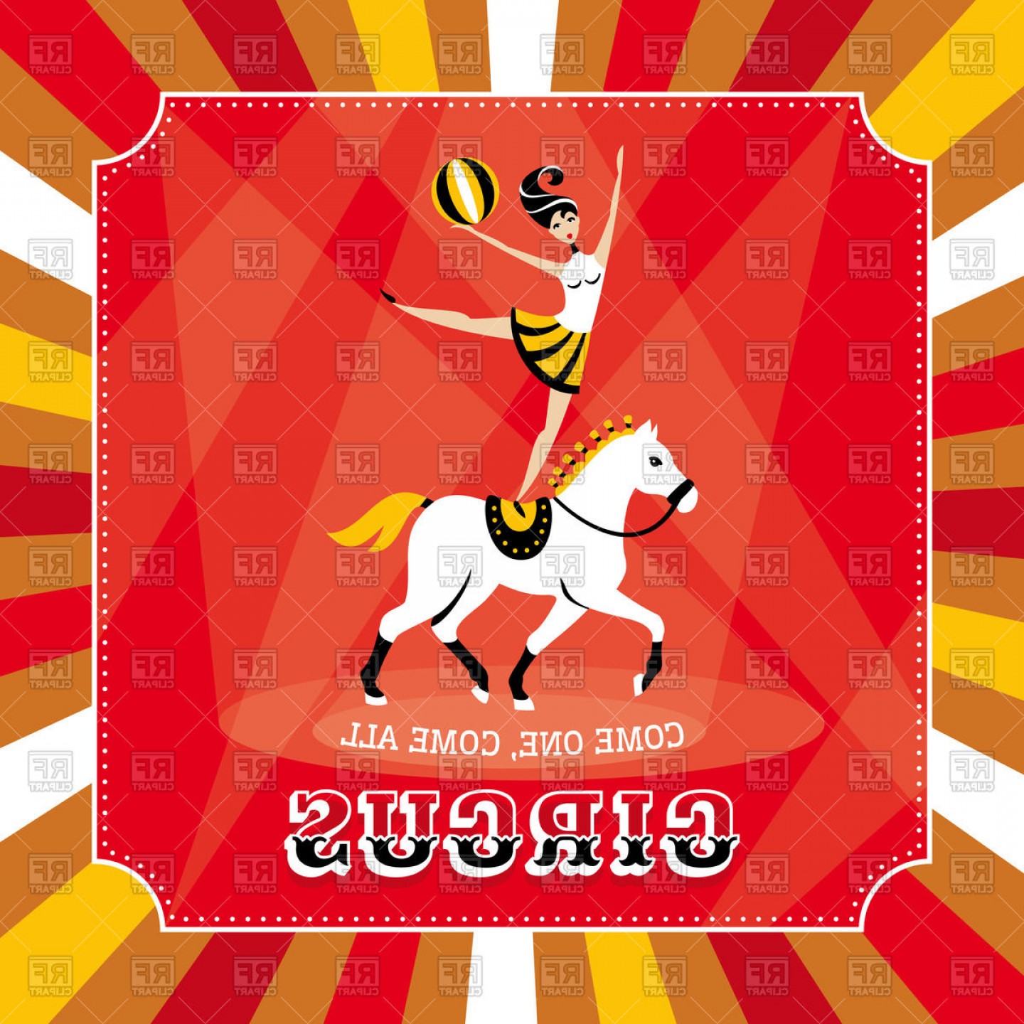 1440x1440 Circus Poster Vector Hoodamathrun