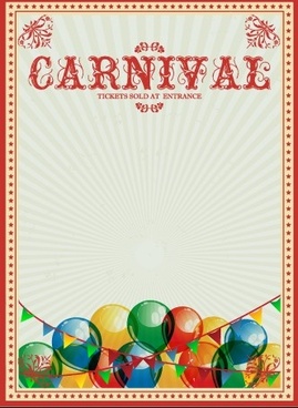 269x368 Vintage Circus Poster Free Vector Download