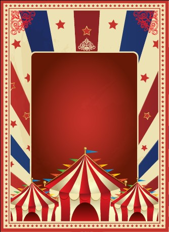 334x457 Vintage Style Circus Poster Design Vector Free Download