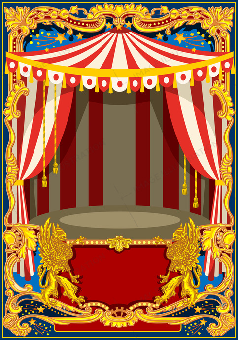 483x690 Carnival Poster Vector Frame