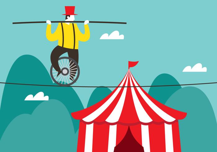 Circus Tightrope Walker 700x490 Circus Tightrope Walker