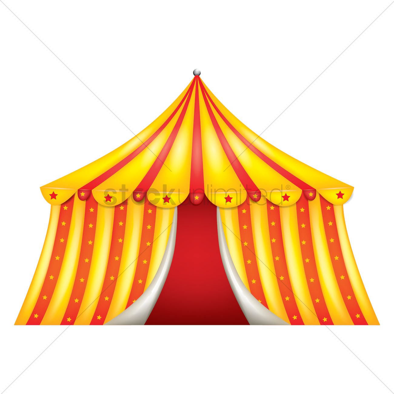 Circus Tent Vector Image 1300x1300 Circus Tent Vector Image