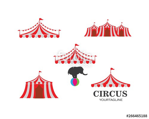 Circus Tent Logo Template Vector Stock Image And Royalty Free 500x400 Circus Tent Logo Template Vector Stock Image And Royalty Free