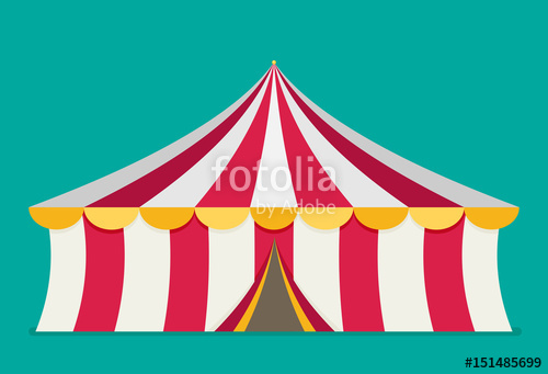 Circus Tent Vector, Flat Design Stock Image And Royalty Free 500x341 Circus Tent Vector, Flat Design Stock Image And Royalty Free
