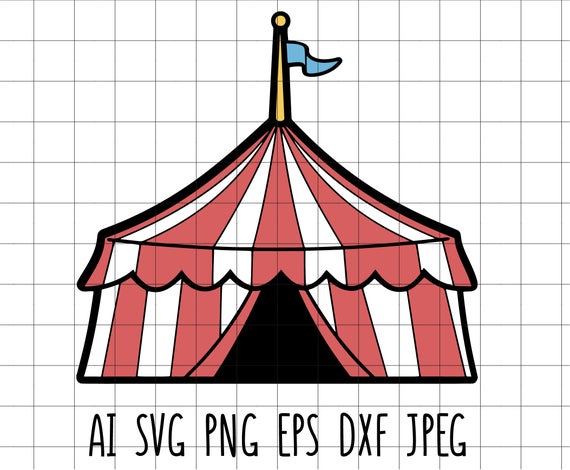 Cute Circus Tent Funfair Vector Clip Art Cutting Vinyl Etsy 570x470 Cute Circus Tent Funfair Vector Clip Art Cutting Vinyl Etsy