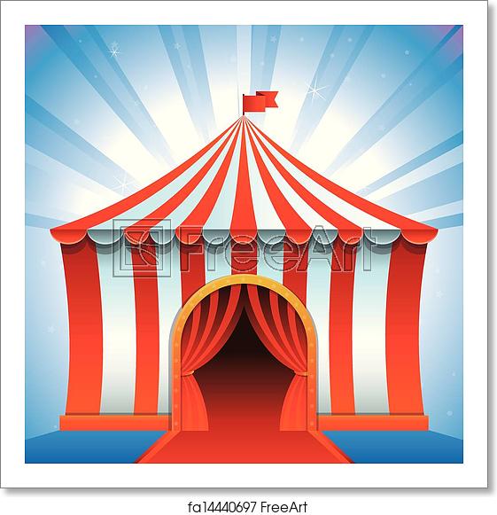 Free Art Print Of Vector Circus Tent 561x581 Free Art Print Of Vector Circus Tent