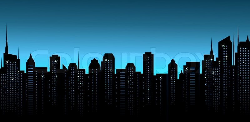Dark Night City Background With Stock Vector Colourbox 800x391 Dark Night City Background With Stock Vector Colourbox