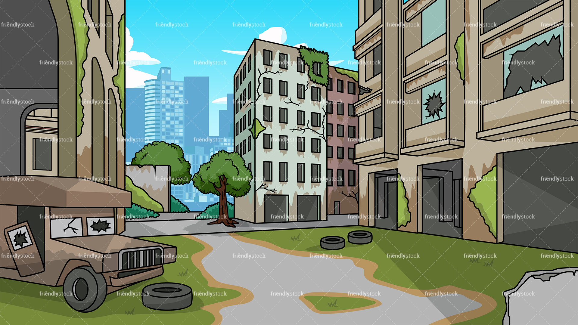 City Background Vector At Vectorified.com | Collection Of City
