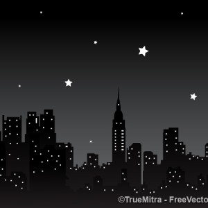 Download Free Night City Background Vector Illustration 300x300 Download Free Night City Background Vector Illustration