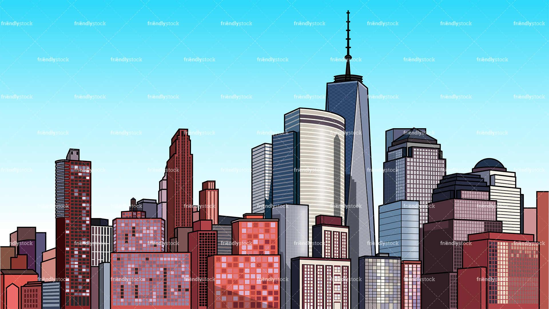 Modern City Background Cartoon Clipart Vector 1920x1080 Modern City Background Cartoon Clipart Vector