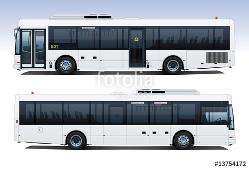 500x339 City Bus Side Profiles Stock Image And Royalty Free Vector