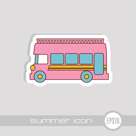450x450 Double Decker Open Top Sightseeing And City Bus Vector Icon