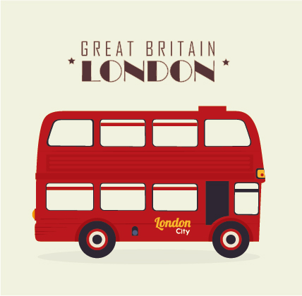 428x420 London City Bus Design Vector Free Download