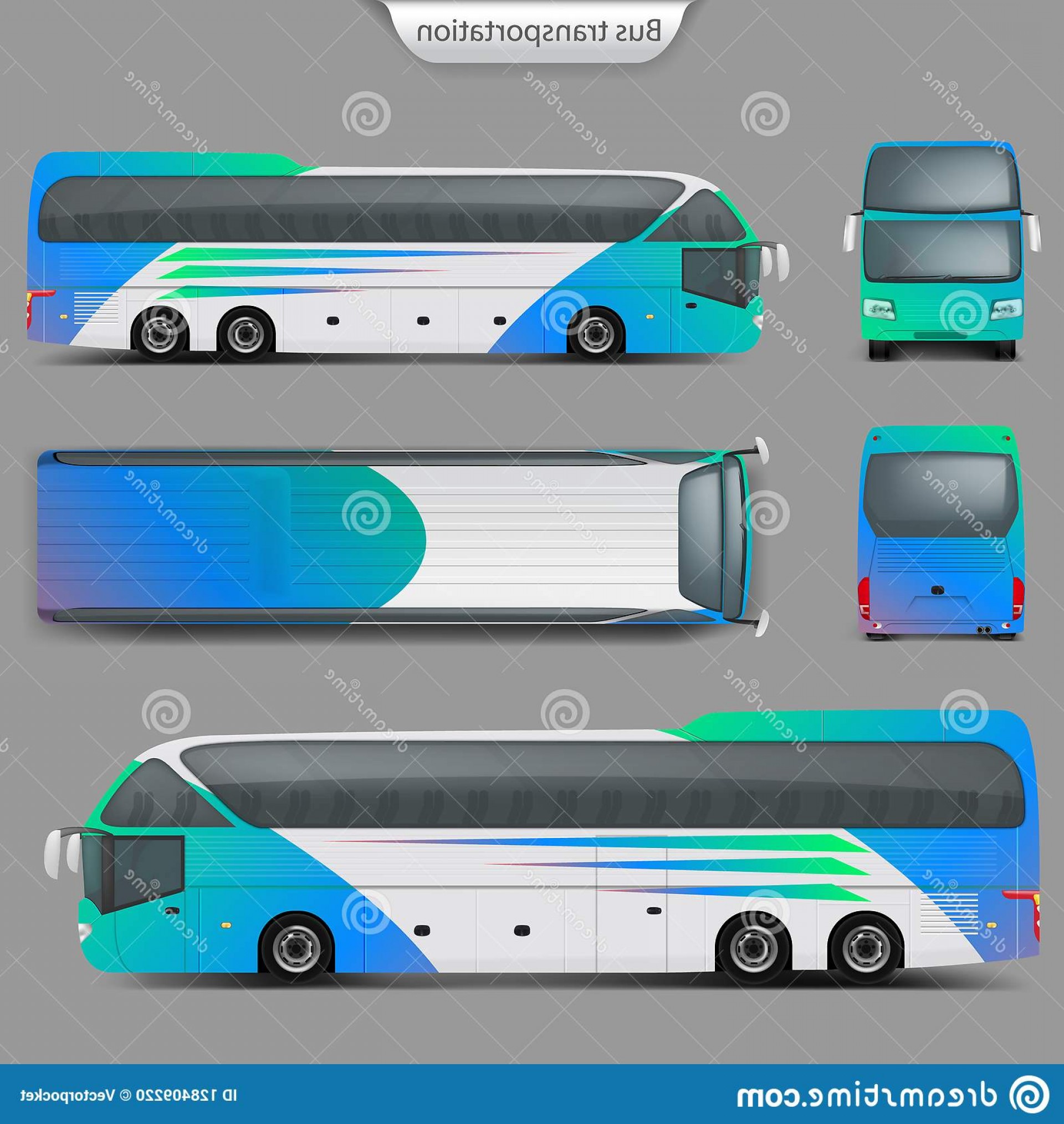 1920x2028 Charter Bus Vector Catamart