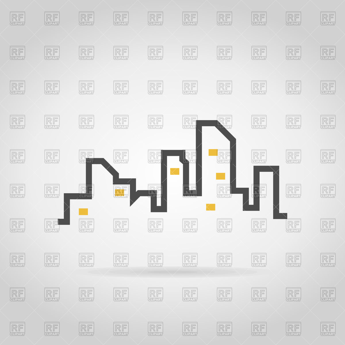 Modern City Icon Vector Image Of Architecture, Buildings 1200x1200 Modern City Icon Vector Image Of Architecture, Buildings