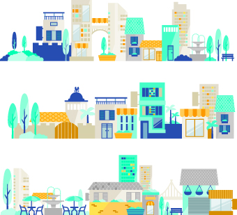 Cartoon City Vector Illustration Free Download 340x309 Cartoon City Vector Illustration Free Download