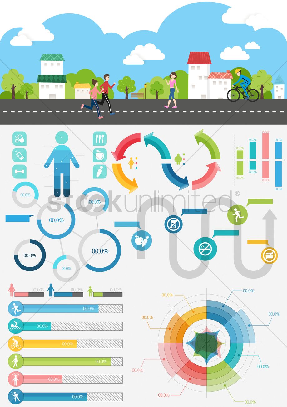 919x1300 City Infographic Vector Image