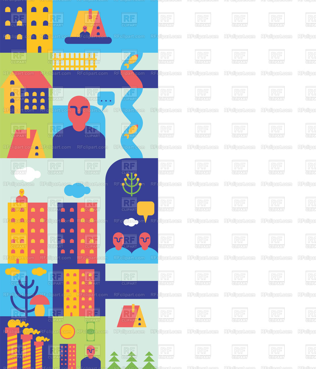 1029x1200 City Infographic Template For Presentation In Flat Style