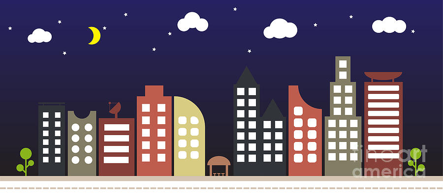 Modern Urban Building Landscape Vector Digital Art 900x397 Modern Urban Building Landscape Vector Digital Art