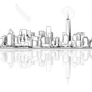 Photostock Vector New York City Line Art Golden Architecture 300x300 Photostock Vector New York City Line Art Golden Architecture