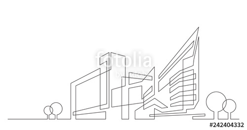Abstract Architecture City Skyline With Trees 500x264 Abstract Architecture City Skyline With Trees