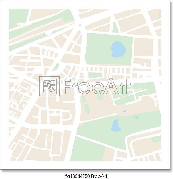Free Art Print Of Abstract Vector City Map Or Plan Abstract City 561x581 Free Art Print Of Abstract Vector City Map Or Plan Abstract City