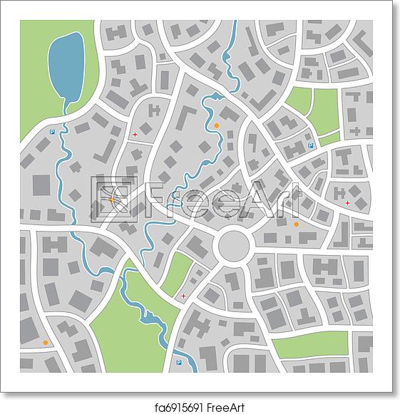 Free Art Print Of City Map Vector City Map Freeart 561x581 Free Art Print Of City Map Vector City Map Freeart