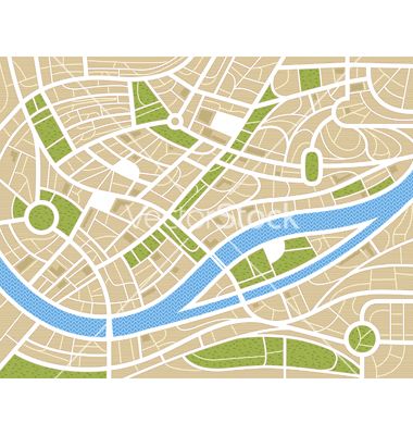 380x400 Abstract City Map Vector