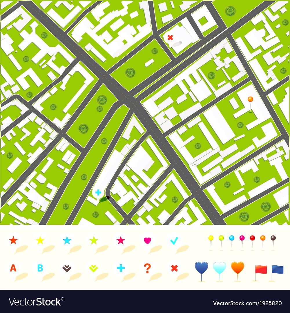 City Map Vector Free At Vectorified.com | Collection Of City Map Vector ...