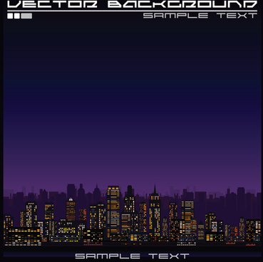 City Night Free Vector Download 369x368 City Night Free Vector Download