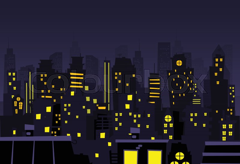 Night City Vector Illustration Night Stock Vector Colourbox 800x549 Night City Vector Illustration Night Stock Vector Colourbox
