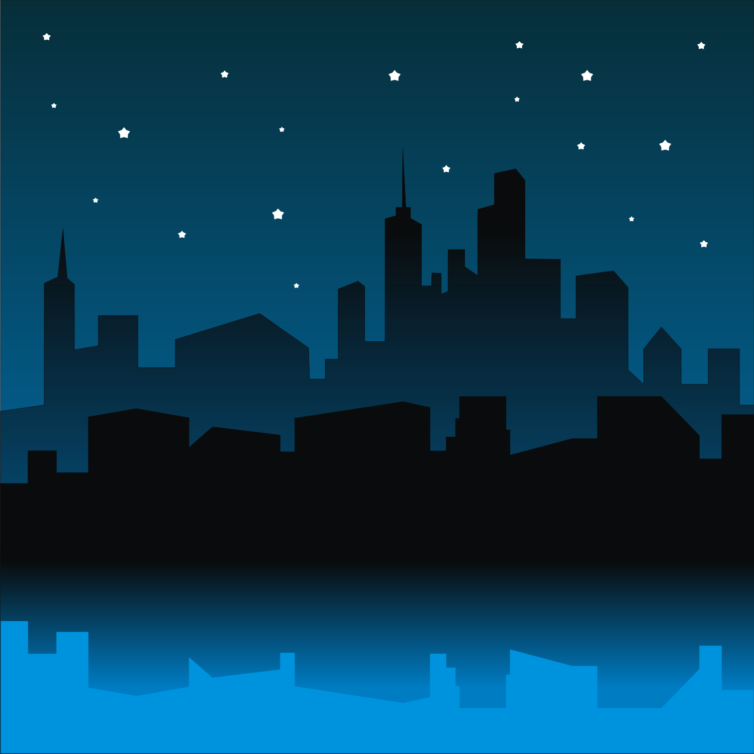Vector For Free Use City Night 1500x1500 Vector For Free Use City Night