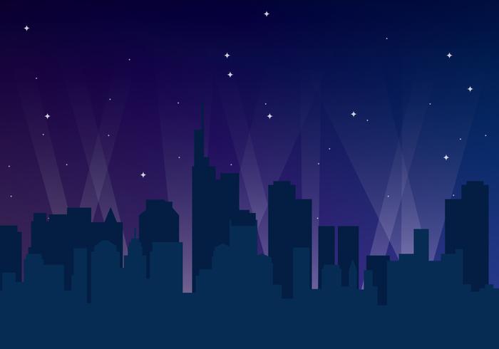 City Night Skyline 700x490 City Night Skyline