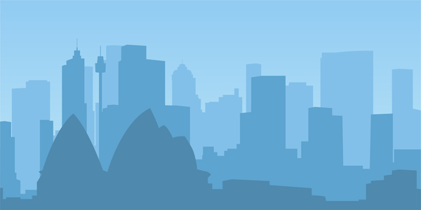 600x300 Sydney City Skyline Vector Free Download